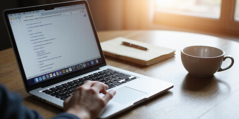 Person writing a testimonial